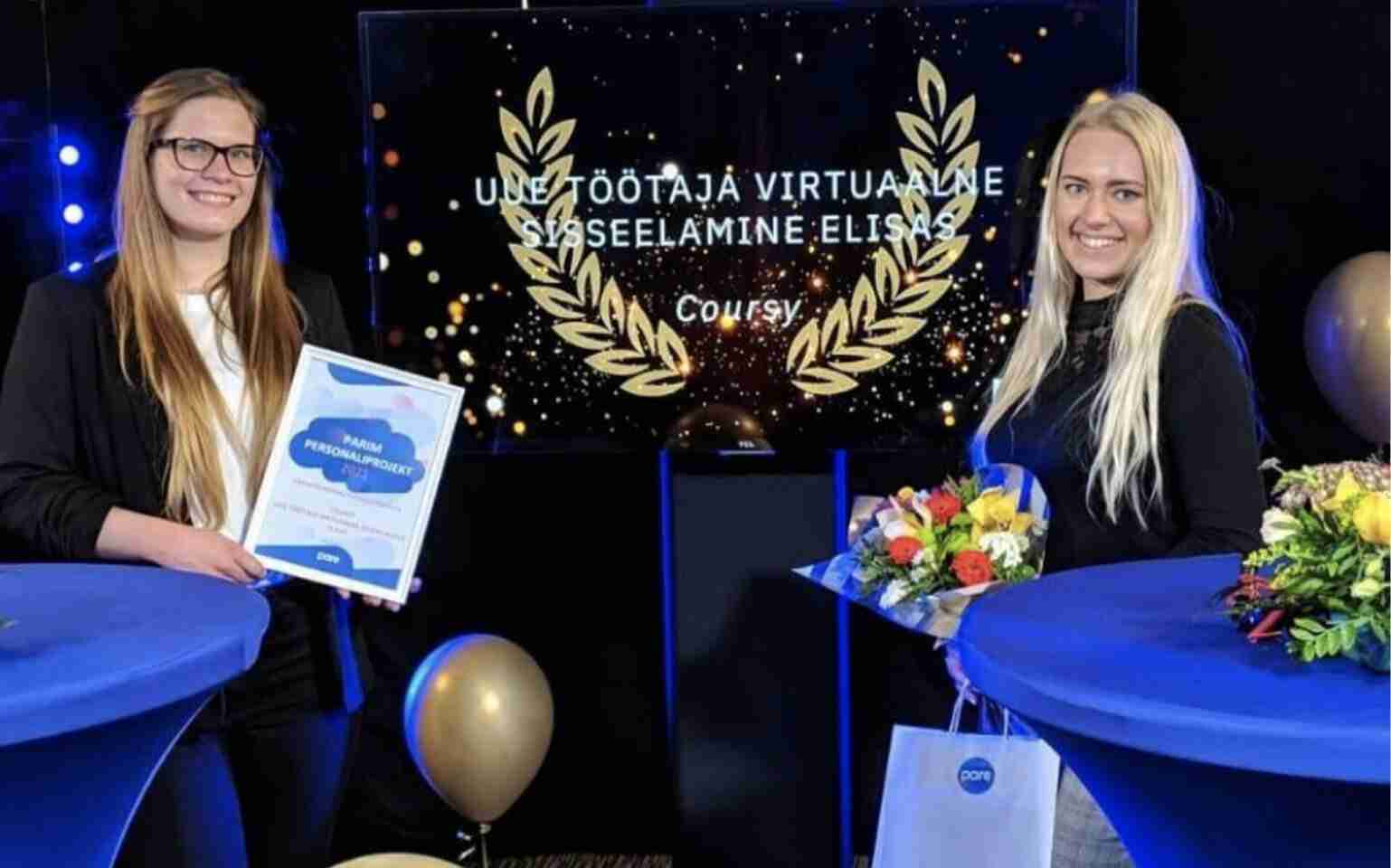 Coursy tooejuht Janne Laanmets ja Elisa personalispetsialist Diana Ossipova. Foto: Elisa